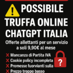 ChatGPT Italia (chatgptitalia.net): abbonamento a 9,90€ è una truffa?